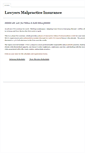 Mobile Screenshot of lawyersmalpracticeinsurancecoverage.com